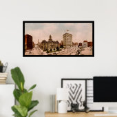 Campus Martius in Detroit, MI 1900 Poster (Heimbüro)