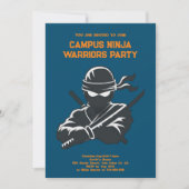 Campus Ninja Fun cipher fraternit Einladungskarte (Vorderseite)