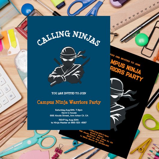 Campus Ninja | PARTY EINLADUNG