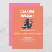 Campus Ninja | PARTY EINLADUNG (Vorne/Hinten)