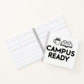 Campus Ready | Kaffee & Bücher Line Art Notizbuch (Innenseite)