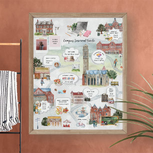 Campus-Überlebensführer Lustiges Geschenk für Co Poster