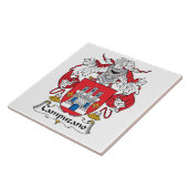 Campuzano Familienwappen Fliese (Seite)