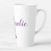 Campy Lila Shimmer Illustriert Letter R Milchtasse (Rechts)