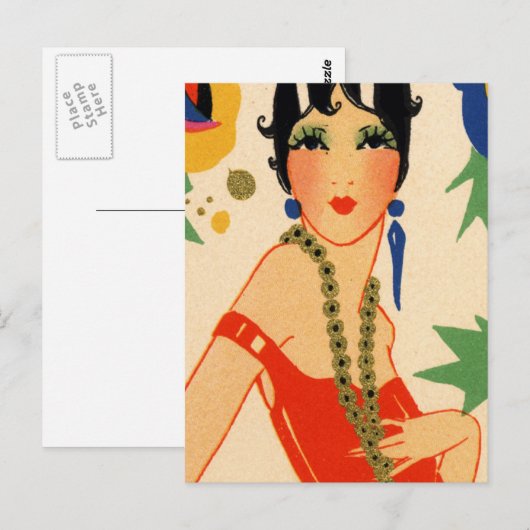 Campy Vamp Postcard Postkarte (Vorne/Hinten)