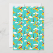 Campy Western Cowgirl auf Pferdekutsche Geburtstag Einladung (Rückseite)