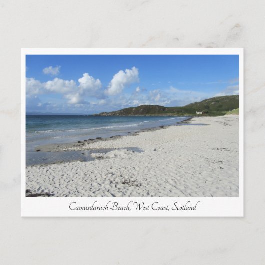 Camusdarach Beach, Arisaig, Schottland Postkarte (Vorderseite)