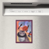 Can-Can-Kabaretttänzer-Katze Magnet (In Situ (Geschirrspüler))