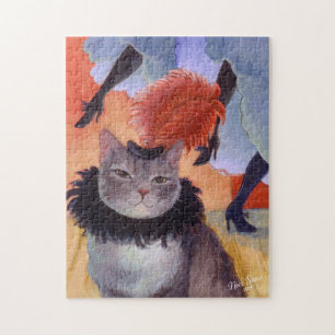 Can-Can-Kabaretttänzer-Katze Puzzle