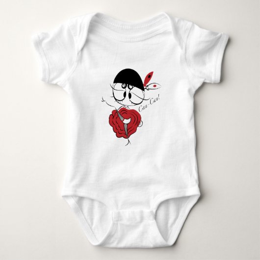 Can-Can-Tänzerin Baby Strampler (Vorderseite)