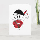 Can-Can-Tänzerin Karte (Vorderseite)