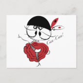 Can-Can-Tänzerin Postkarte (Vorderseite)