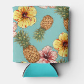 Can Cooler - Ananas und Hibiskus Dosenkühler (Vorderseite)