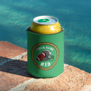 Can Cooler Football - Name & Nummer hinzufügen Dosenkühler