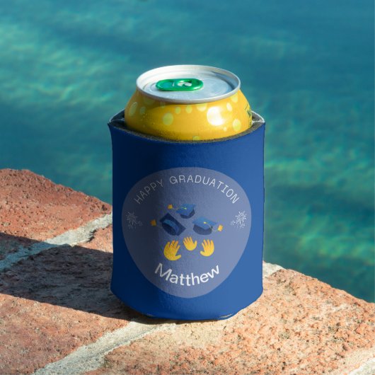 Can Cooler - Happy Abschluss Personalize-Add Name Dosenkühler (In Situ Pool)