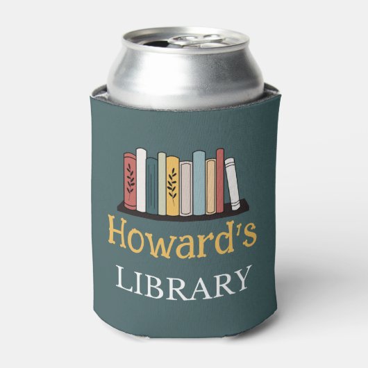 Can Cooler - Library - Personalisiert - Name hinzu Dosenkühler (Kanne Vorderseite)