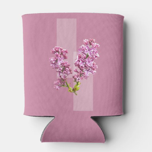 Can Cooler - Lilacs on Lavender Background Dosenkühler (Rückseite)