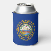 Can Cooler mit der Fahne des New Hampshire Staat, Dosenkühler (Kanne Rückseite)