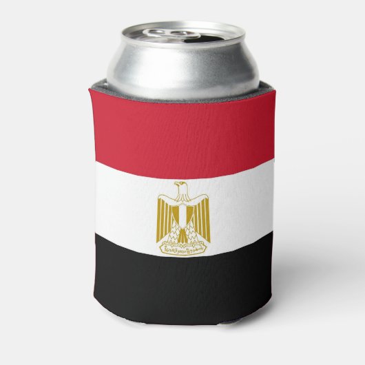 Can Cooler mit der Flagge Ägyptens Dosenkühler (Kanne Rückseite)