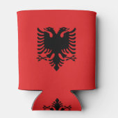 Can Cooler mit der Flagge Albaniens Dosenkühler (Rückseite)