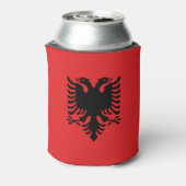 Can Cooler mit der Flagge Albaniens Dosenkühler (Kanne Rückseite)