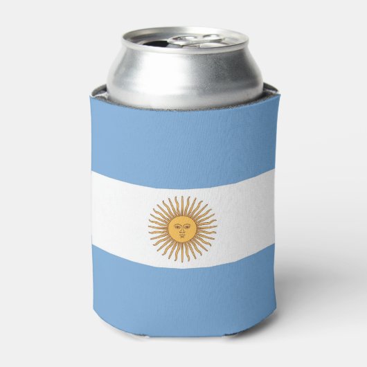 Can Cooler mit der Flagge Argentiniens Dosenkühler (Kanne Vorderseite)
