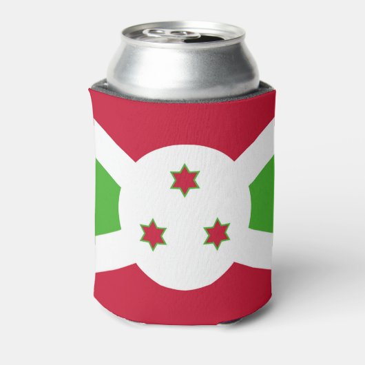 Can Cooler mit der Flagge Burundis Dosenkühler (Kanne Rückseite)