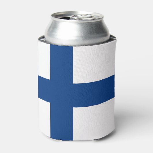 Can Cooler mit der Flagge Finnlands Dosenkühler (Kanne Vorderseite)
