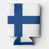 Can Cooler mit der Flagge Finnlands Dosenkühler (Vorderseite)