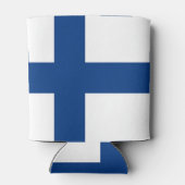 Can Cooler mit der Flagge Finnlands Dosenkühler (Rückseite)