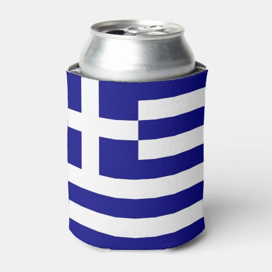 Can Cooler mit der Flagge Griechenlands Dosenkühler (Kanne Vorderseite)