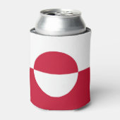 Can Cooler mit der Flagge Grönlands Dosenkühler (Kanne Vorderseite)