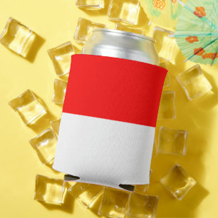 Can Cooler mit der Flagge Indonesiens Dosenkühler