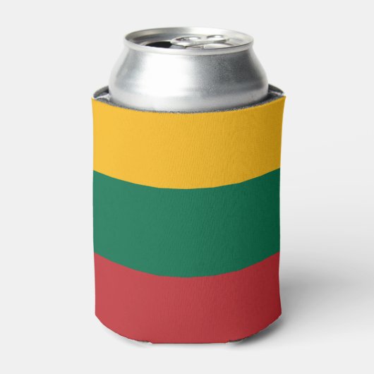 Can Cooler mit der Flagge Litauens Dosenkühler (Kanne Vorderseite)