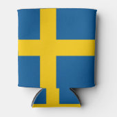 Can Cooler mit der Flagge Schwedens Dosenkühler (Vorderseite)