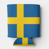 Can Cooler mit der Flagge Schwedens Dosenkühler (Rückseite)