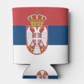 Can Cooler mit der Flagge Serbiens Dosenkühler (Rückseite)