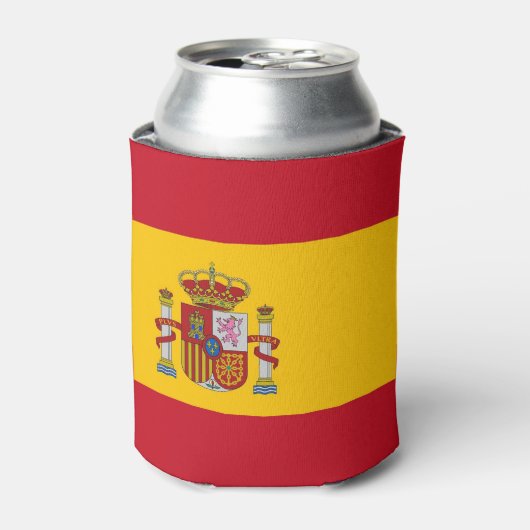 Can Cooler mit der Flagge Spaniens Dosenkühler (Kanne Vorderseite)