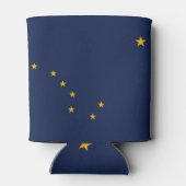 Can Cooler mit der Flagge von Alaska Staat, USA. Dosenkühler (Rückseite)