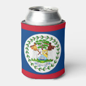 Can Cooler mit der Flagge von Belize Dosenkühler (Kanne Vorderseite)