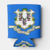 Can Cooler mit der Flagge von Connecticut Staat, U Dosenkühler (Rückseite)