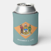 Can Cooler mit der Flagge von Delaware Staat, USA. Dosenkühler (Kanne Rückseite)