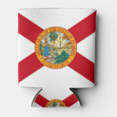 Can Cooler mit der Flagge von Florida Staat, USA. Dosenkühler (Vorderseite)