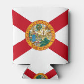 Can Cooler mit der Flagge von Florida Staat, USA. Dosenkühler (Rückseite)