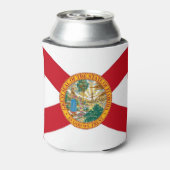 Can Cooler mit der Flagge von Florida Staat, USA. Dosenkühler (Kanne Rückseite)