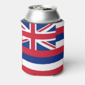 Can Cooler mit der Flagge von Hawaii Staat, USA. Dosenkühler (Kanne Rückseite)