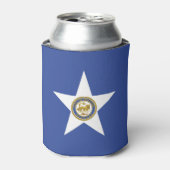 Can Cooler mit der Flagge von Houston City, USA Dosenkühler (Kanne Vorderseite)