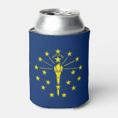 Can Cooler mit der Flagge von Indiana Staat, USA. Dosenkühler (Kanne Vorderseite)