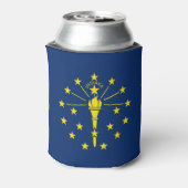 Can Cooler mit der Flagge von Indiana Staat, USA. Dosenkühler (Kanne Rückseite)