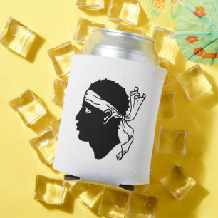 Can Cooler mit der Flagge von Korsika Dosenkühler